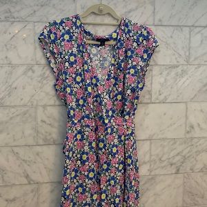 Floral Jcrew wrap dress